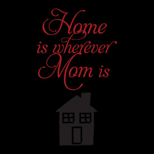 Home Is Where Mom is Wall Quotes™ Decal