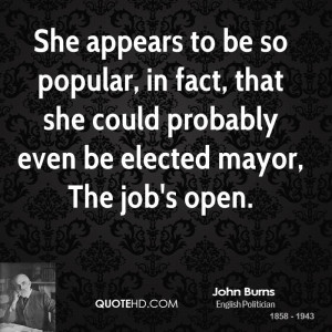 She appears to be so popular, in fact, that she could probably even be ...