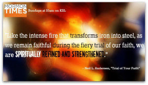Like the intense fire that transforms iron into steel, as we remain ...