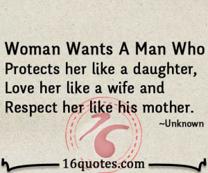 Woman wants a man who protects her like a daughter, love her like a ...