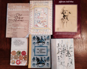 Vintage Books: cooking, Thomas Jefferson, wine, bible, Mark Twain, Joy ...