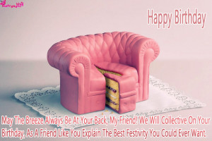 Happy Birthday Cake Images with Birthday Quotes for Best Friend