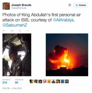 ... call ISIS what they are and King Abdullah is personally bombing them