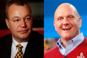 Stephen Elop e Steve Ballmer