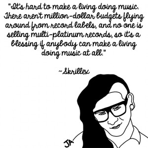 Skrillex Defends His Music, In Illustrated Form