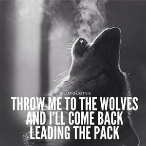 back leading the pack i read that quote today and knew i had to share ...