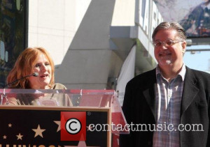 Picture Nancy Cartwright Matt Groening and Star On The Hollywood