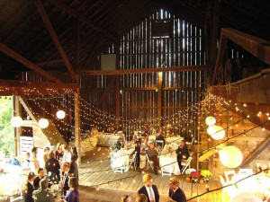 Barn party at Weather Lea Farm and Vineyard