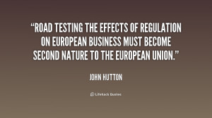 Road testing the effects of regulation on European business must ...