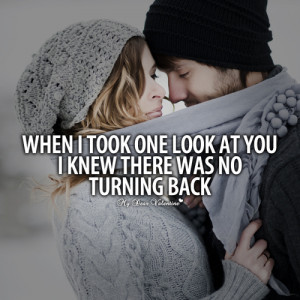 When I took one look at you - Picture Quotes | We Heart It