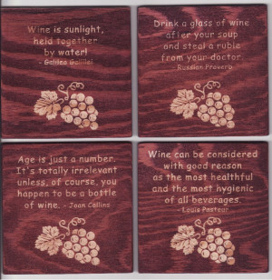 Here is a collection of coasters with quotes on them that we call ...