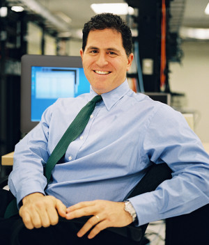 Michael Dell : his iPad is just out of view