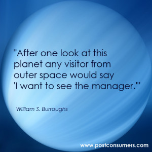 ... Space Would say ”I want to see the manager” ~ Environment Quote