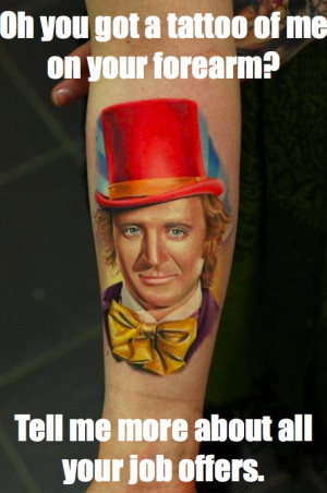Willy Wonka Tattoos Picture