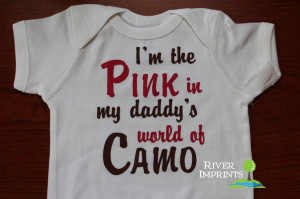 PINK in Daddy’s world of CAMO baby girl hunter