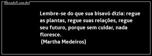 Capa Facebook Lembre-se do que sua bisavó dizia: regue as plantas ...