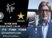 CRICKET WORLD CUP 15 FEBRUARY 2015, INDIA VS PAKISTAN LIVE ENGLISH ...