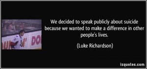 More Luke Richardson Quotes