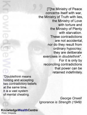 Quote: Orwell on doublethink