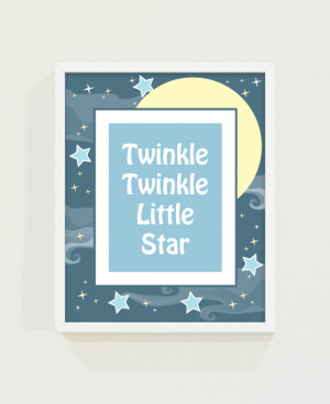 ... Prints › Prints for the Kids › Twinkle Twinkle Little Star Print