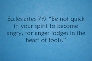 Bible Verses About Anger