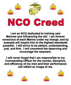 Marine Corps Nco Creed Usmc