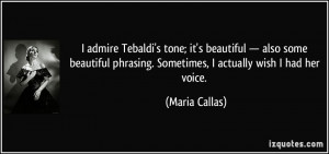 admire Tebaldi's tone; it's beautiful — also some beautiful ...