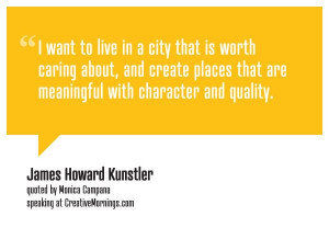 ... James Howard Kunstler quoted by Monica Campana speaking at