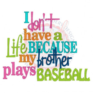 sayings 4276 brothers biggest fan baseball 5x7