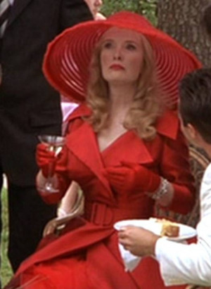 wedding scene has Frances appearing in yet another captivating dress ...