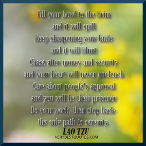 Thoughtful Quotes about Life by Lao Tzu with Picture