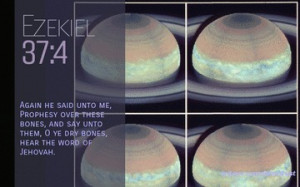 Bible Quote Ezekiel 37:4 Inspirational Hubble Space Telescope Image