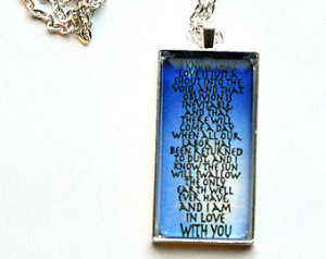 Am In Love With You TFIOS Quote N ecklace ...