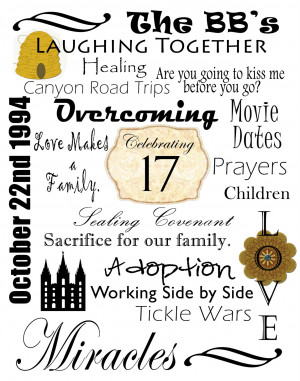 On October 22nd Brad and I celebrated our 17th wedding anniversary.