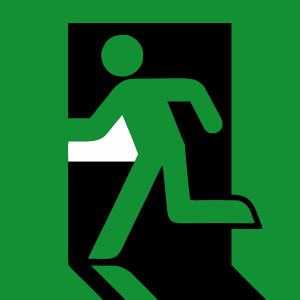 Emergency Exit Sign clip art