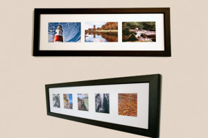 16x12 Canvas Wrap example with chunky frame andwhite edge and a Black ...