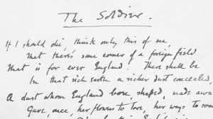 Rupert Brooke's The Soldier was one of the most famous poems written ...