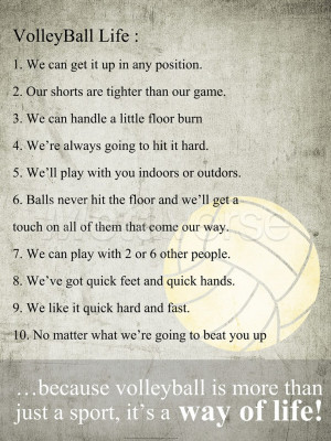 Awesome Of Volleyball Pictures With Quotes: Gallery Short Volleyball ...