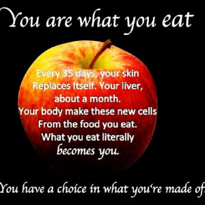 You are what you eat!