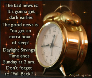 And like Daylight Savings Time, this article ends. I'm sure I'll have ...