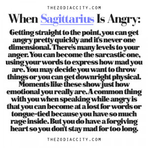 Zodiac Files: When Sagittarius Is Angry.