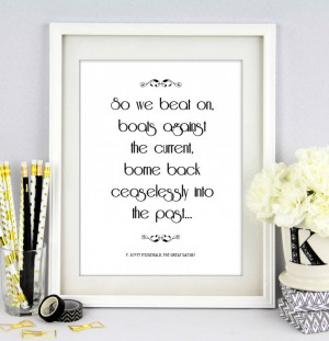 homepage > LITERARY EMPORIUM > THE GREAT GATSBY QUOTE PRINT