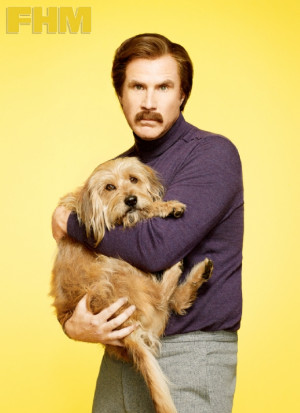 Ron Burgundy poses for FHM
