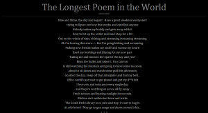 Longest Poem in the World