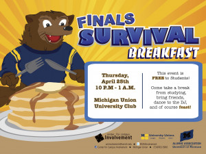 ... and some UM celebrities for a free study break during final exams