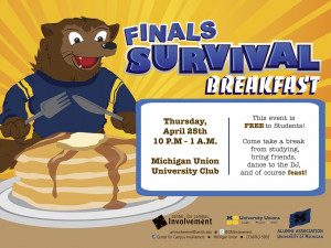 ... and some UM celebrities for a free study break during final exams