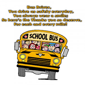 School Bus Driver Appreciation Poem