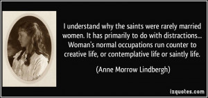 understand why the saints were rarely married women. It has ...