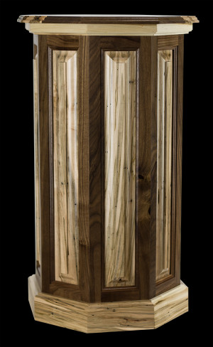 Ambrosia Maple Walnut Raised Panel Pedestal