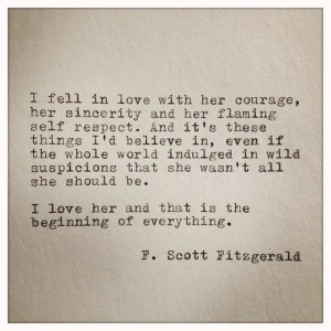 ... Typewriter Quote on LOVE / handtyped quote / typewriter quote
